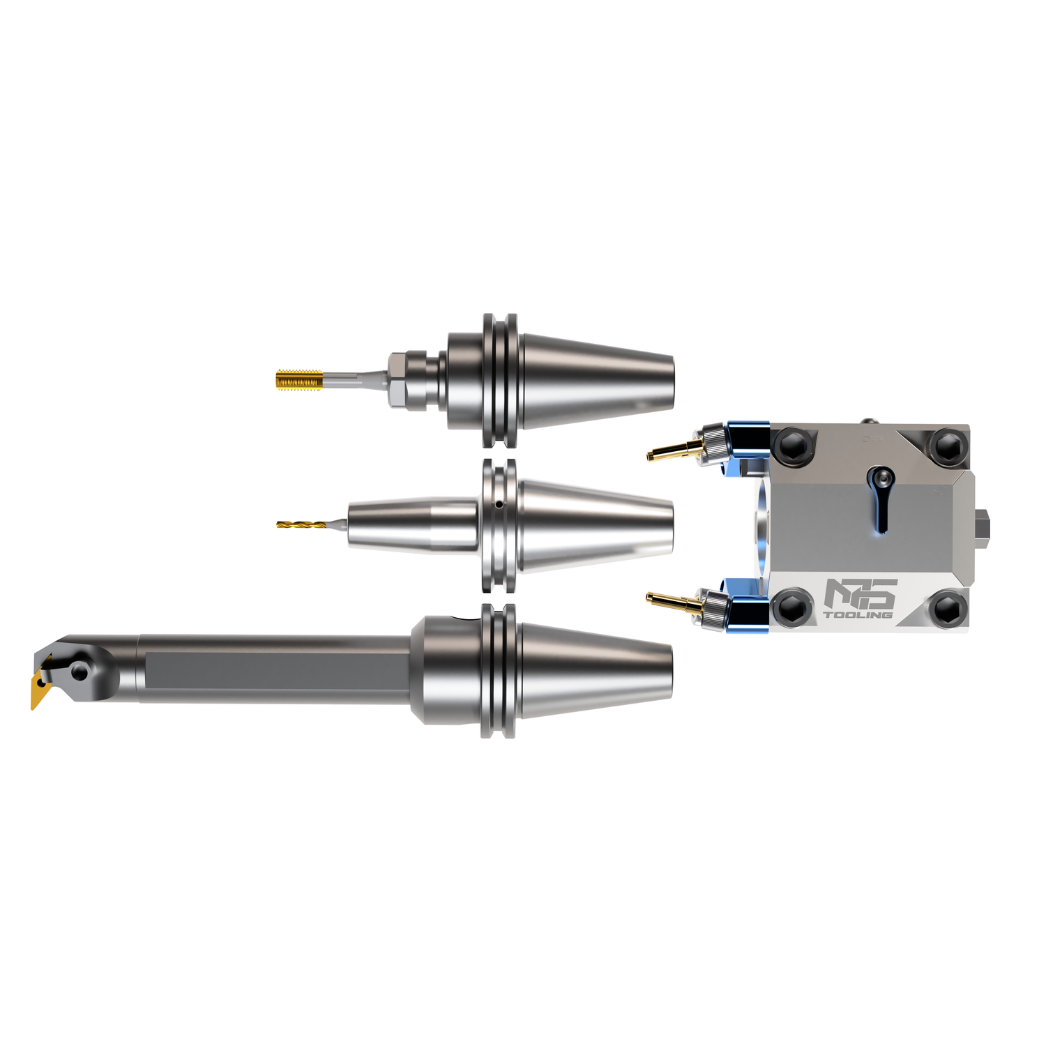 M06-T1 Quick-Change Tool Block | CAT 40 & BT 40 Milling Holder to Lathe Turret Adapter | M06 Series